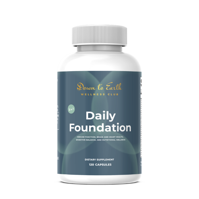 DTE Daily Foundation supplement — all-in-one multivitamin, omega-3 fish oil and spore probiotic