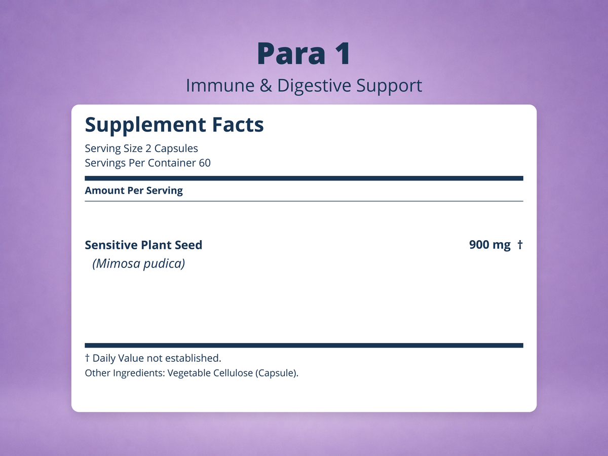 Para 1 – Mimosa Pudica Seed Gut Cleanse