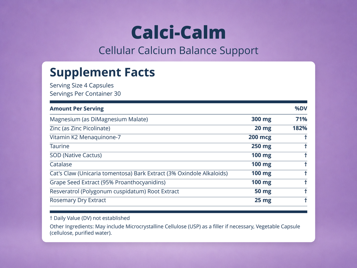 Calci-Calm Supplement Facts