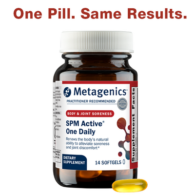Metagenics SPM Active One Daily softgels — specialized pro-resolving mediators for joint comfort