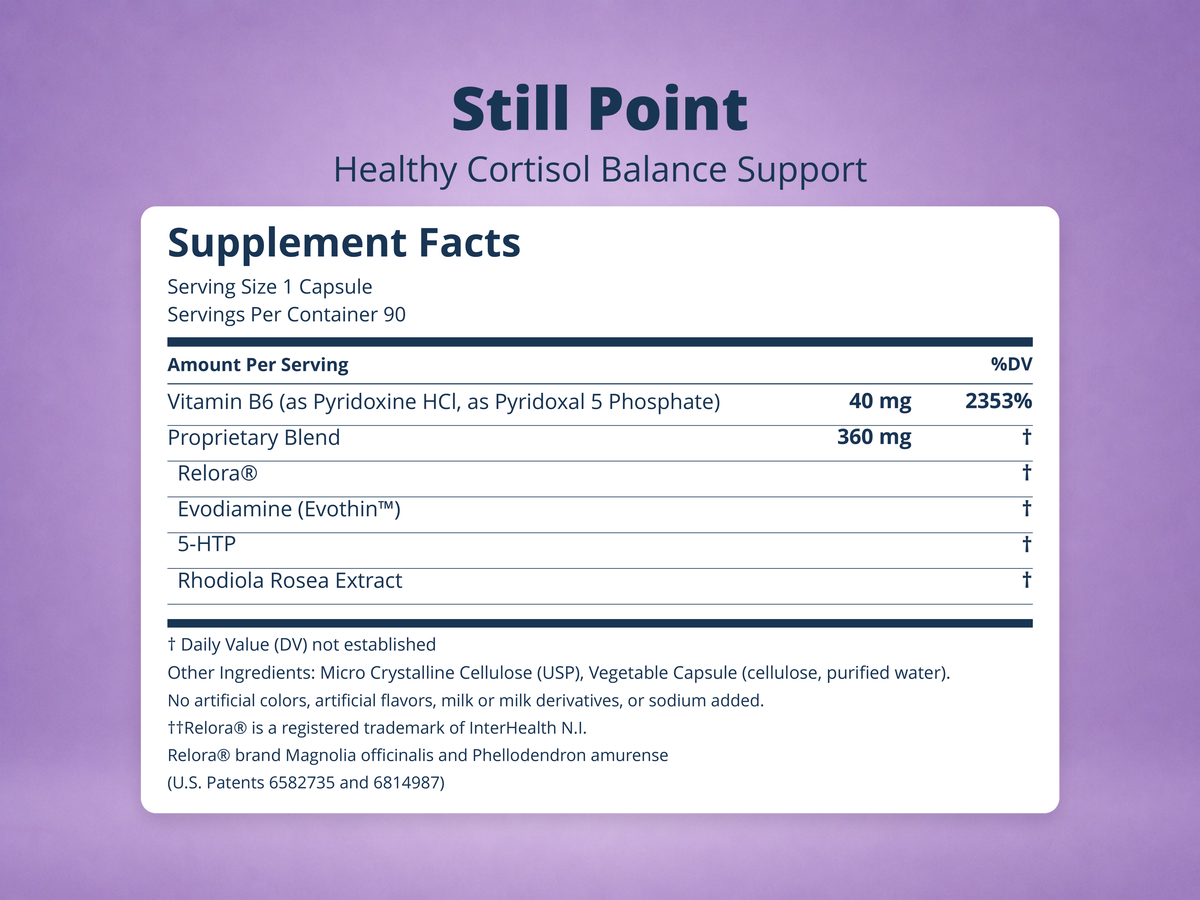 Still Point Supplement Facts