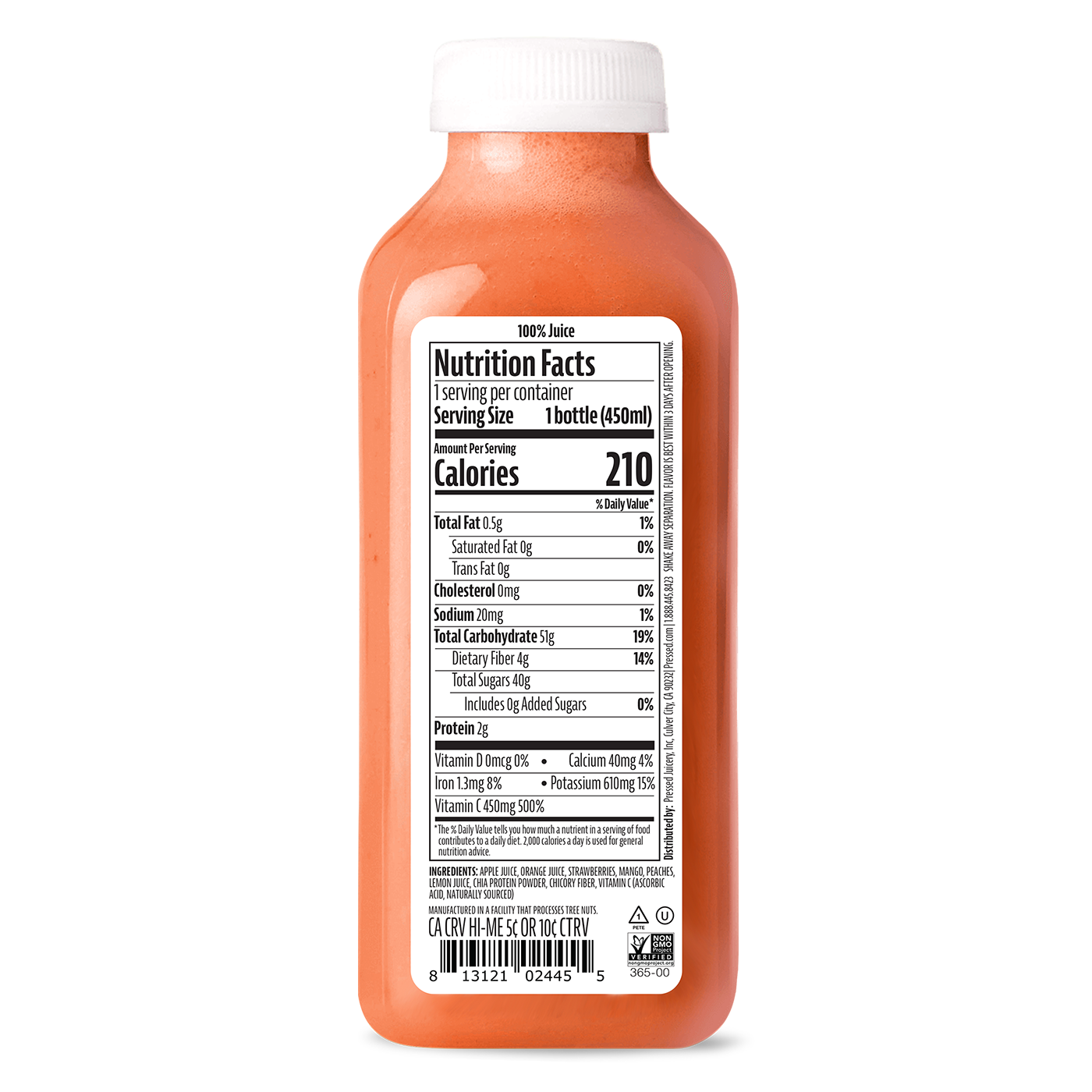 Wellness Smoothie Strawberry Orange Mango 6-Pack