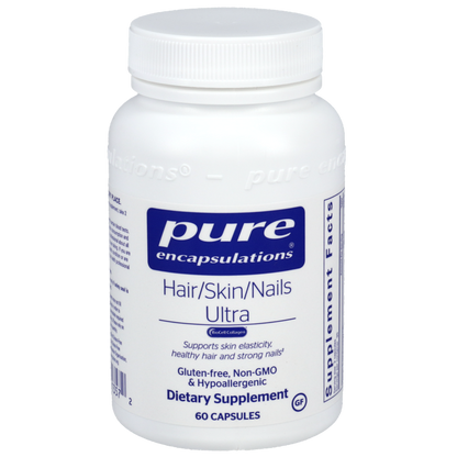 Pure Encapsulations Hair/Skin/Nails Ultra — collagen and biotin beauty supplement, 60 capsules