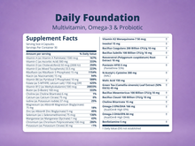Daily Foundation – Multivitamin, Omega-3 & Probiotic
