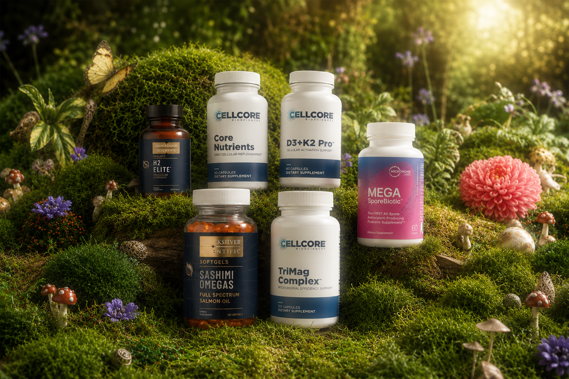DTE Wellness Foundation Kit — six essential daily supplements in one bundle