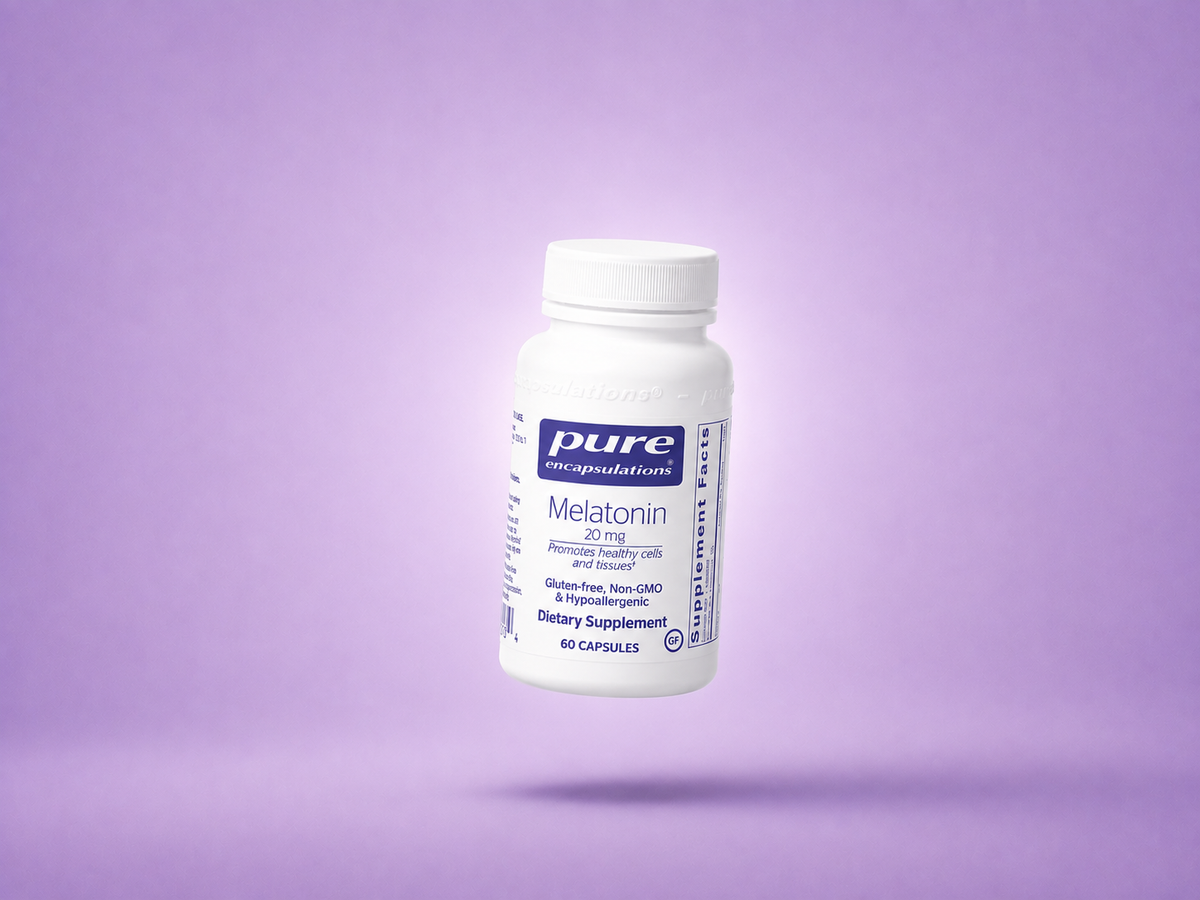Pure Encapsulations Melatonin 20mg capsules bottle