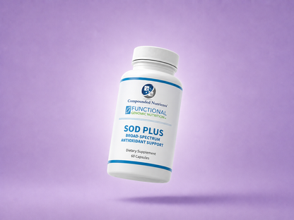 Compounded Nutrients SOD Plus supplement bottle