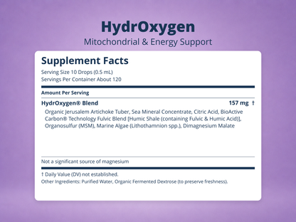HydrOxygen® – Liquid Cellular Oxygen & Energy Support