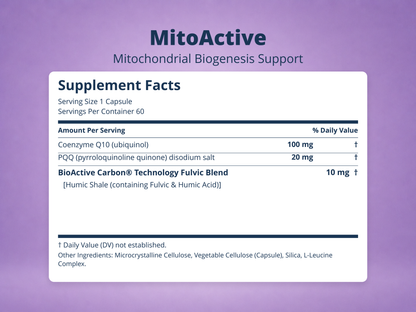 MitoActive™ – Mitochondrial Biogenesis & ATP Energy Support