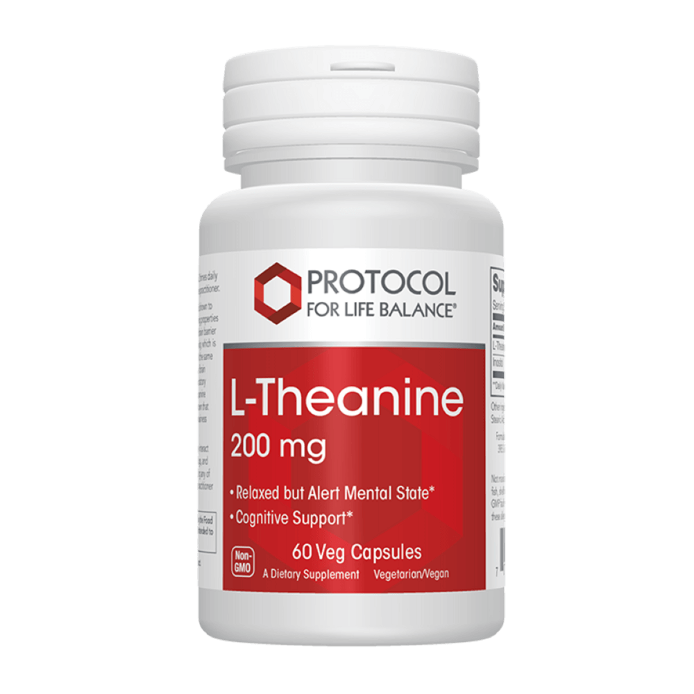 Protocol for Life Balance L-Theanine 200 mg — calm focus and relaxation support (60 capsules)