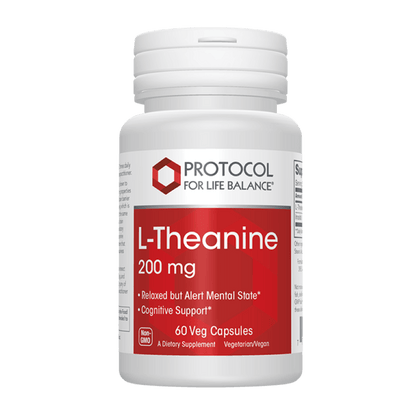 Protocol for Life Balance L-Theanine 200 mg — calm focus and relaxation support (60 capsules)
