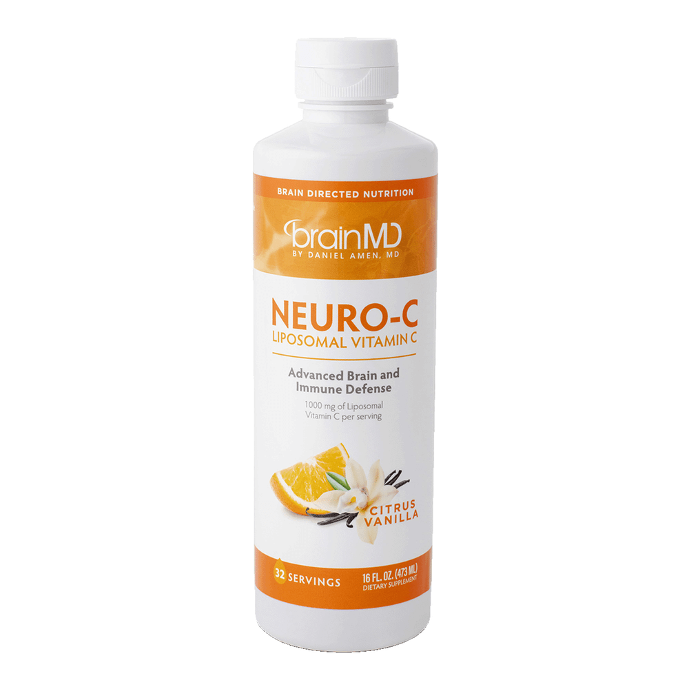 NEURO-C Liposomal Vitamin C for Advanced Brain and Immune Defense, citrus vanilla flavor.