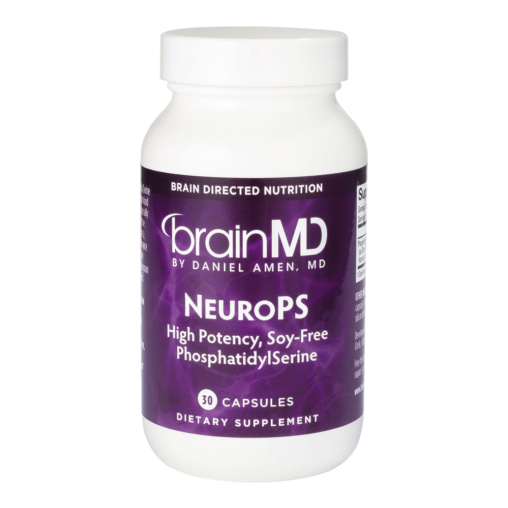 NeuroPS High Potency Soy-Free PhosphatidylSerine dietary supplement for enhanced memory and cognitive function.