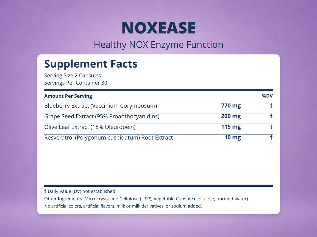 NOXEASE Supplement Facts