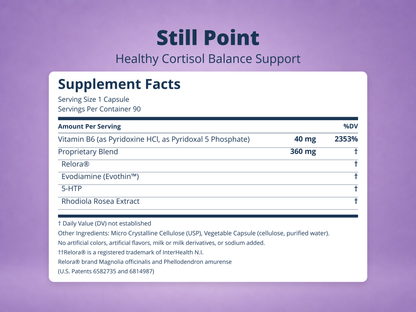 Still Point Supplement Facts